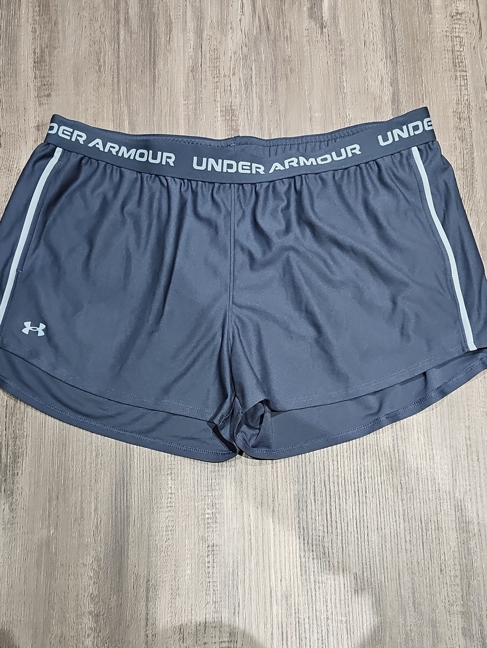 Under Armour Women's Dark Navy Athletic Shorts with Light Trim